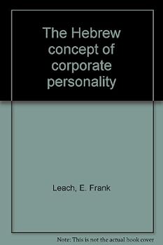 Unknown Binding The Hebrew concept of corporate personality Book