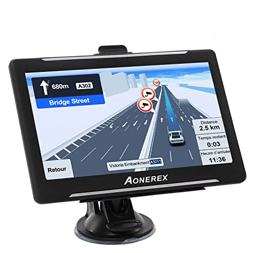 GPS Voiture 7 Pouces Avec écran Tactile - Navigation Vocale En Temps Réel, Compatible Camions Et Camping-cars - 12