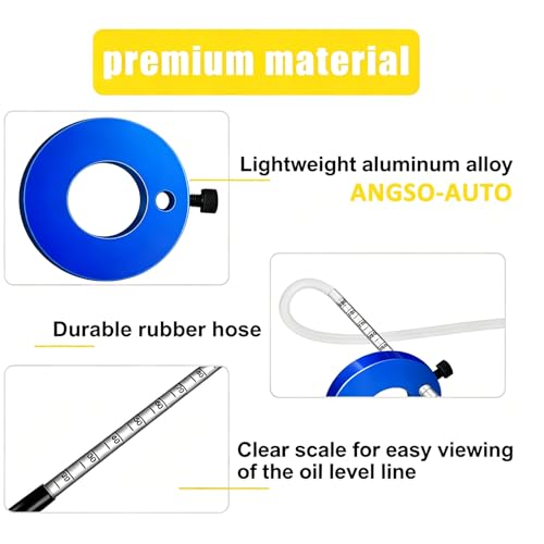 Image of Motorcycle Fork Service Kit with Spring Compressor & Oil Level Tool | Adjustable Fork Maintenance Tools, For Upside Down Streetbike Forks. Supports Spring Compression And Oil Level Setting