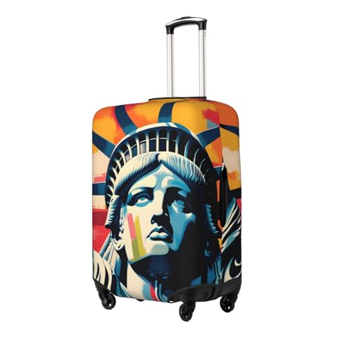 Liberty New York City Luggage covers for Suitcase Famous American Monument Travel Luggage Cover Suitcase Protector Washable Suitcase Cover Anti Scratch Dirt Covers Fit 29-32 inch2