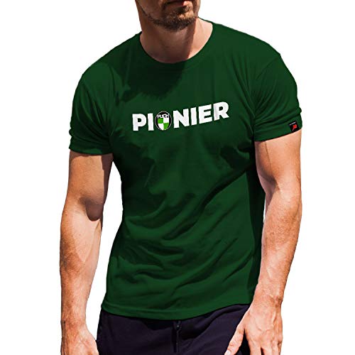 T-shirt Puch Pionier 31197 coupe XXL grand confort au style Racing vert
