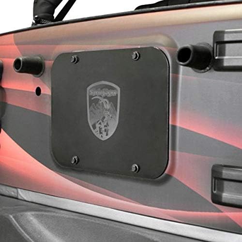 Steinjager J0040922 - Black Powder Coated Spare Tire Carrier Delete Plate