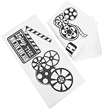 Alipis Wandaufkleber für Kinosäle mit Selbstklebendem Pvc Material Rückstandsfrei Entfernbar Einzigartige Kino Wanddekoration für Spielzimmer und Klassenzimmer