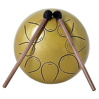 Tambour à langue en acier 5 pouces C-Key Handpan Drum 8 Notes Instrument de percussion pour la méditation personnelle… - Les Beatles, Paul McCartney, John Lennon, RIngo Starr, George Harrison Tambour à langue en acier 5 pouces C-Key Handpan Drum 8 Notes Instrument de percussion pour la méditation personnelle… – Image 6