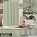ALYVIA SPRING Sage Green Fabric Shower Curtain Liner Waterproof - Soft & Light-Weight Cloth Shower Liner with 3 Magnets, Hotel Quality & Machine Washable - Standard Size 72x72, Desert Sage