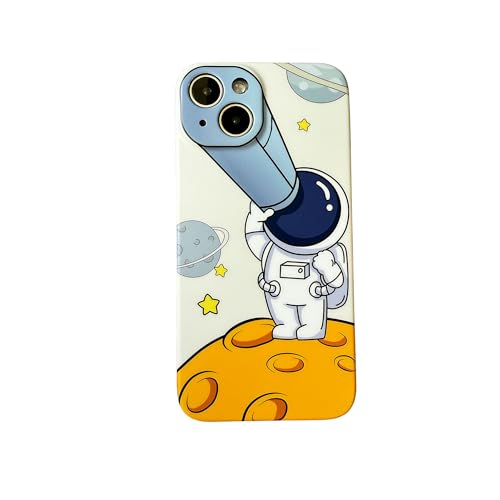 Coque iPhone 13 anti-empreinte design astronaute cool coupe mince mat