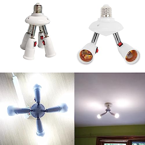 Convertisseur support d'éclairage E27 réglable répartiteur douille LED - 2