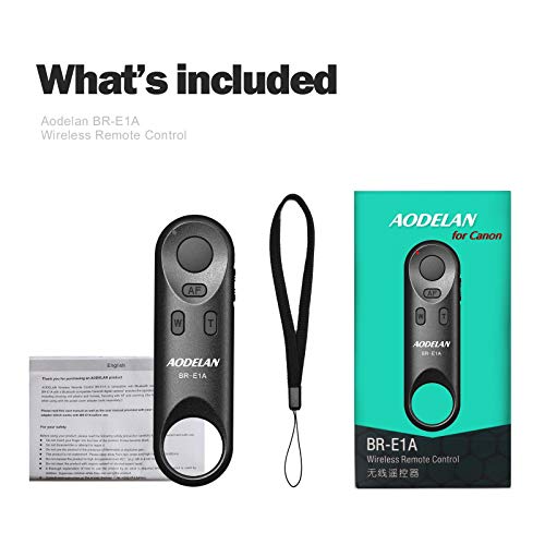 Camera Remote Control Wireless Shutter Release For Canon Eos Rebel Sl2, Sl3, 77D, R5, R6, Powershot Sx70 Hs, G7 X Mark Iii, G5 X Mark Ii, T7I, M50, Eos Rp, R, M6 Mark Ii. Replace Canon Br-E1 #TOP7