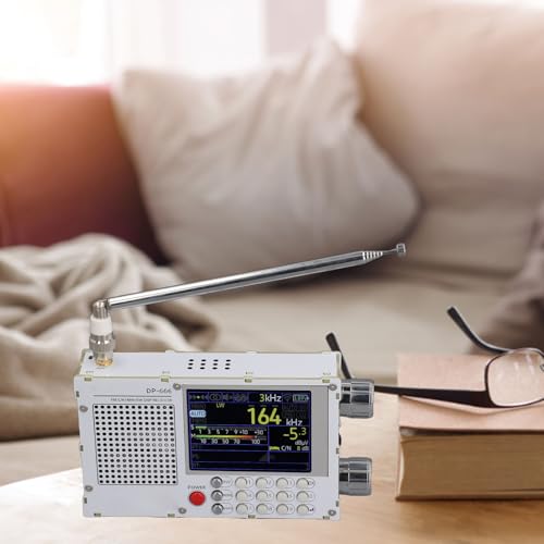 Radio portátil de banda completa Eujgoov DP-666 blanco miniatura 7