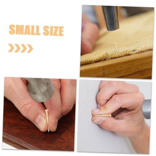 Clavos de cobre estilo retro 200 piezas, diámetro 1.2 mm para decorar muebles y proyectos de manualidades miniatura 3