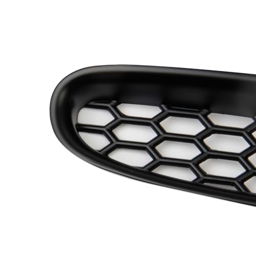 Image of Black Front Bump Reseau Cover Fog Trim Accessories for 1997-2004 Chevrolet Corvette C5 (Type A)