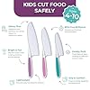 Tovla Jr. Kid Safe Knife Set for Real Cooking | 3-Piece Toddler Kitchen Knives | Montessori & STEM Cooking Tools Ages 4–12 | BPA-Free, Dishwasher-Safe | Christmas, Birthday & Stocking Stuffer Gift #1
