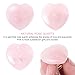 Malimali Rose Quartz Heart Cabinet Knobs, Pink Crystal Dresser Drawer Pulls for Girls, Cute Gold Knobs for Bifold Closet Door Cupboard Kitchen Bathroom