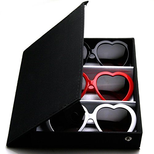 Image of zeroUV Oversized Heart Shaped Sunglasses UV400 Cute Trendy Love Fashion Eyewear for Women 52mm