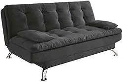 Sofá-Cama 3 Lugares Casal Premium Suede Cinza