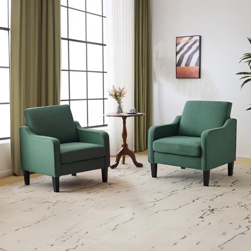 Image of VINGLI Accent Chairs Set of 2, Modern Traditional Armchair for Living Room