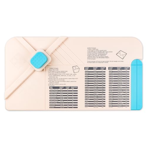 3-in-1 Punch Board for Envelopes Gift Boxes Bows Perfect for Birthdays Holidays or Special Occasions 13.78x7.4inch Punch Board for DIY Scrapbooking Paper Card Craft