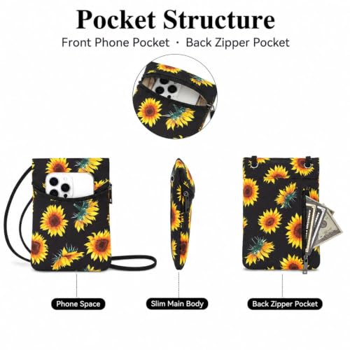Image of Small Crossbody Women Cell Phone Purse Wallet Bag With Shoulder Strap