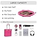 Chinllo Tote Bag for Women, Medium Suede Quilted Top Handle Chains Handbags Purse (Es.Fuchsia)