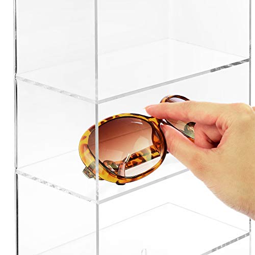 image for MOOCA Acrylic 5 Levels Wall Mounted Acrylic Display Case, Shot Glass D