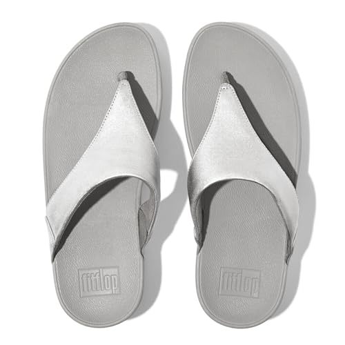 Image of FitFlop Womens Lulu Leather Toe Post Sandals