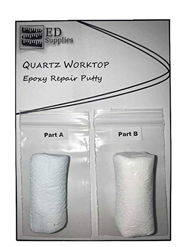 Quartz Sink & Worktop Epoxy Repair Putty – Repairs Chips, Cracks & Similar Damage. 38g (Light Grey)