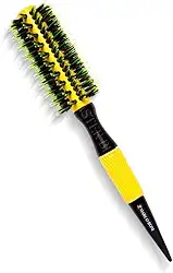 Escova de Cabelo Profissional Térmica com Cerdas Duplas Ideal para Secar Alisar e Modelar com Efeito Liso e Duradouro