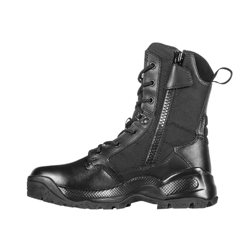 Image of 5.11 Tactical Women's A.T.A.C. 2.0 8 inch Storm Boot - Waterproof Tactical Duty Boot with Cushioned Comfort, Slip-Resistant Outsole & Side Zipper, Black, Style 12406ABR