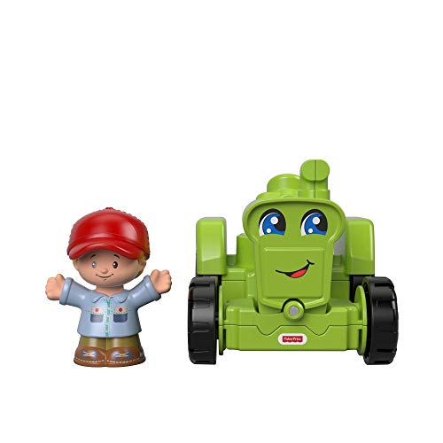 Fisher-Price Mattel – GGT39 Little People – Landwirt und grüner Traktor – Set mit Little People Figur und Fahrzeug – Bild 3