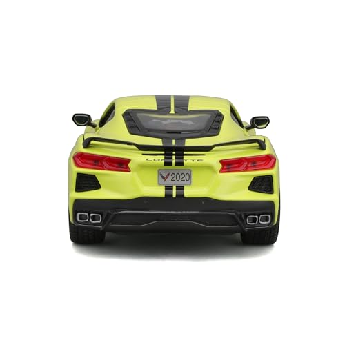 Bburago Maisto 1:24 Chevrolet Corvette Stingray Z51 1970 Amarillo miniatura 6