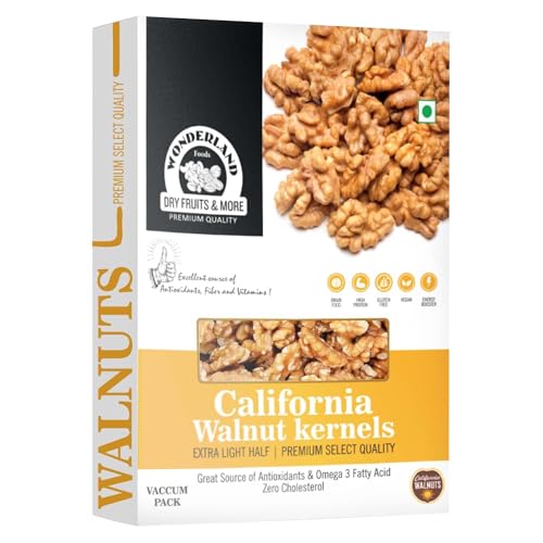WONDERLAND FOODS (DEVICE) Walnuts Kernels, 200g, Dry Fruits