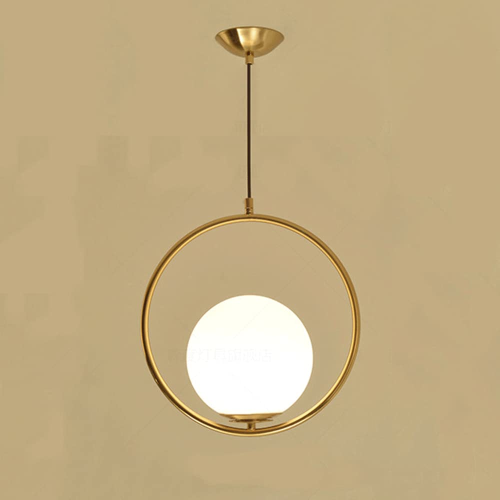 Mjsdjof Light/White Creative Globe Pendant Glass Chandeliers, Milky Earth Hanging Lamps, E27 Socket, Nordic Simple Suspension Ing Fixtures For Bedroom, Dining Room