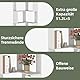 uyoyous 6 Ebenen Eck Bücherregal aus Holz, 175cm Weißer vertikaler Eckschrank, 90° Ecke eckschrank Schlafzimmer Große, schwerlastregal eckregal, für Schlafzimmer, Arbeitszimmer, Wohnzimmer, Büro