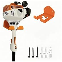 Trimmer Rack Wall Mount Heavy Duty Weedeater Hanger Compatible with Stihl Kombi Attachments, Garden Power Tool Holder Organizer Hangers for Grass Trimmer, Hedge Trimmer, Garage Wall 1 Pack