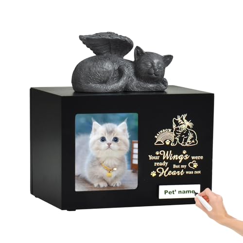 Woodurn Engelsflügel Katzenurne mit Foto