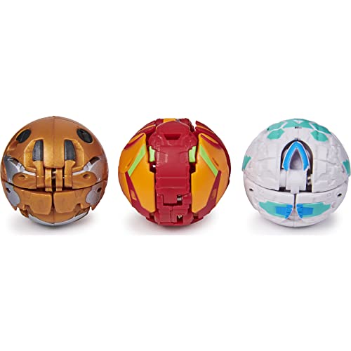 BAKUGAN, Starter Pack 3 personnages, Pyrus Phaedrus, Créatures transformables à collectionner, à partir de 6 ans Multicolore 6045144