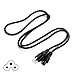 Antoble AC Power Cord Lead for LG LF5600 / LF6000 / 32LF5600 / 42LF5600 / 50LF6000 / 55LF6000 4K Ultra HD TVs Mains Cable