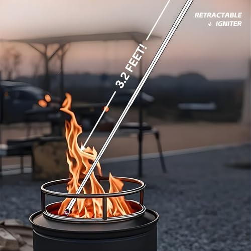 Allume-bougie électrique pour cheminée et poêle, modèle extensible V3 à arc
