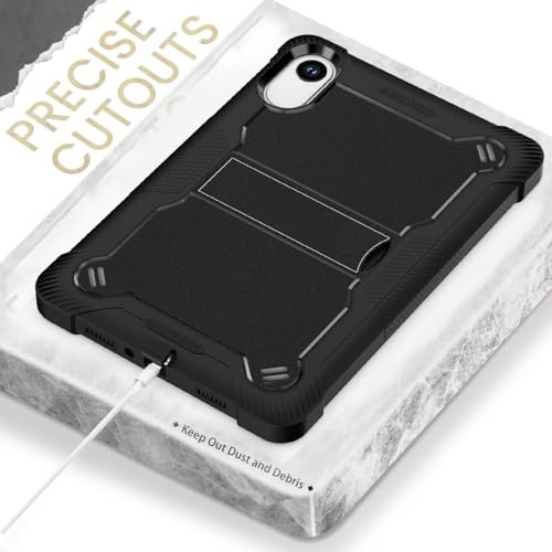 Image of ProElite Cover for Xiaomi Redmi Pad 2 11 inch Case, Rugged Shockproof Heavy Duty Back Case Cover for Xiaomi Redmi Pad 2 11 inch, Black