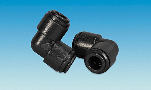 Pennine Leisure Supplies J/G Equal Connecteur coudé 12 mm Noir WS1203