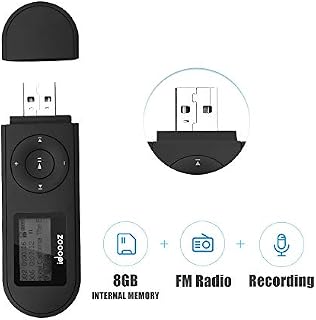 Mp3 Player,USB Mp3 Player with FM Radio,Voice Recorder,idoooz U2 8GB Music Player Support