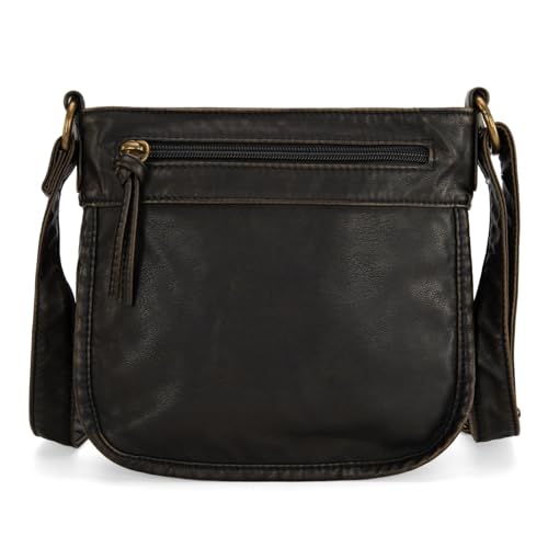 Wrangler Crossbody Bag for Women Small Soft Washed Leather Multi Pocket Shoulder Purses3