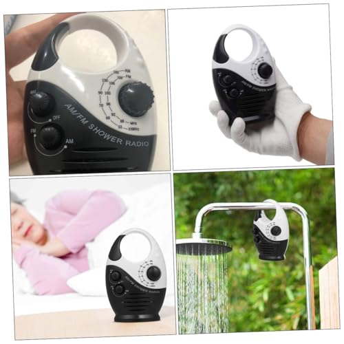 Radio de douche étanche AM FM compacte avec batterie portable - 4
