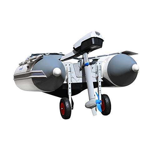 Newport Inflatable Boat Removable Transom Launch Wheels - Fits Any Transom Boat! #TOP4