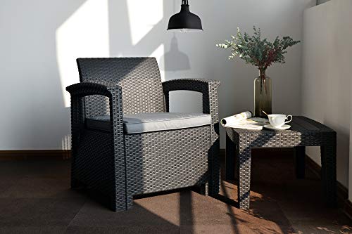 ガーデンソファー ガーデンテーブル ラタン調 屋外 ガーデンチェアー 4点セット ガーデンテーブルセット ねじなし 耐荷重150kg 高級ソファー 四人掛け 組み立簡単 おしゃれ家具【7日以内に配達】 9枚目