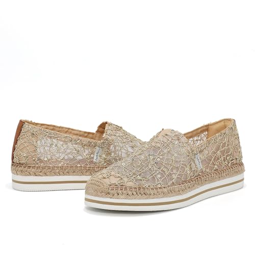 Joy & Mario Lisa Gold Mesh Upper/Jute/EVA Bottom 8