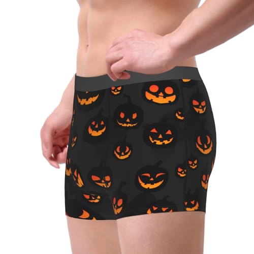 Men's Halloween Fruit Pinapple Boxer Briefs Underwear Pumpkin Breathable Comfortable Fans and Everyday Wear4