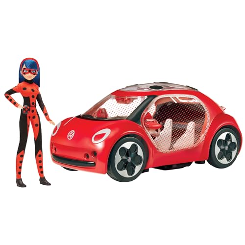 Voiture E-Beetle Miraculous Bandai et sa poupée fashion, le cadeau d'anniversaire idéal