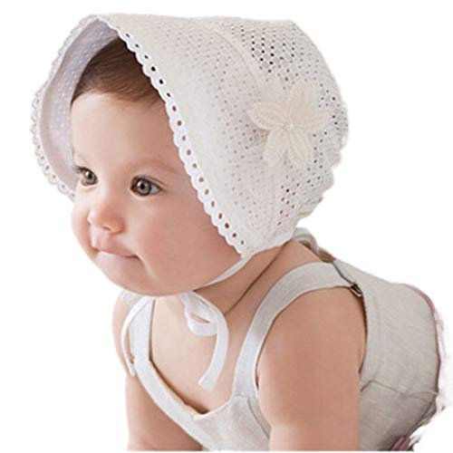 Baby Girl Lace Hat Toddlers Flower Princess Sun Cap Cotton Bonnet Beanis Sunhats Summer