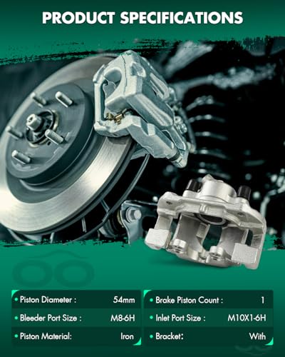 Image of SCITOO 19B1619A 19B1618A Front Left & Right Disc Brake Calipers w /Bracket Fit For BMW For 320i 2001-2005,For BMW For 325Ci 2001-2005,For BMW For 325i 2001-2005,For BMW For Z4 2003-2007, Double Pistons